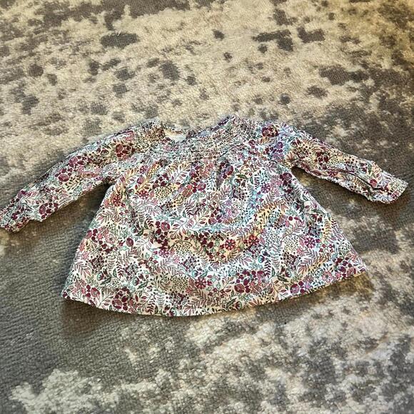 Baby Gap - Carter’s Girls' Two-Piece Outfit Blouse & White Jeans 6 Months - Picture 2 of 8